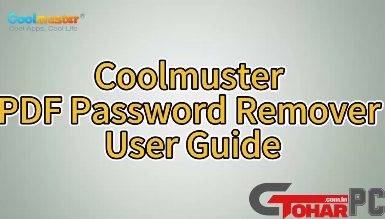 Coolmuster PDF Password Remover