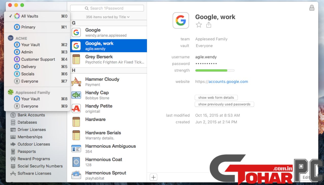 1Password 7 for Windows 