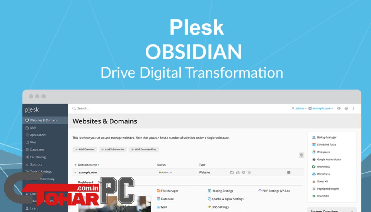 Plesk Onyx & Obsidian Web Host Edition