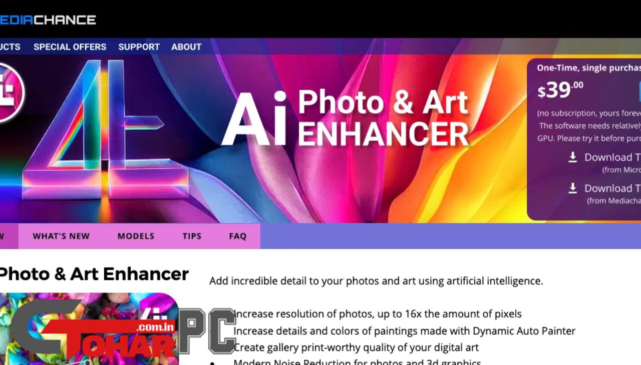 Mediachance AI Photo and Art Enhancer